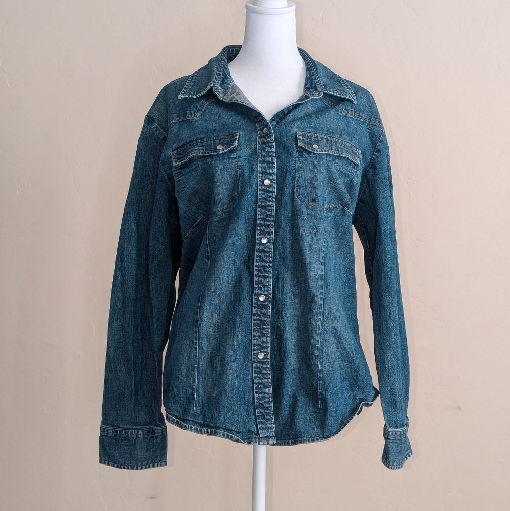 Denim Button-Down Shirt